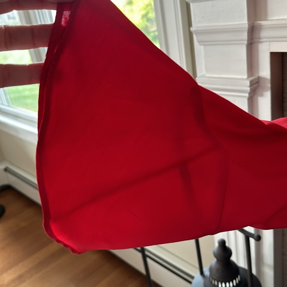 Boden red silk blend bell sleeve blouse sz 10 - Picture 5 of 7